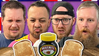 Americans Try BRITISH Marmite On Toast FIRST TIME EVER [upl. by Einnek]