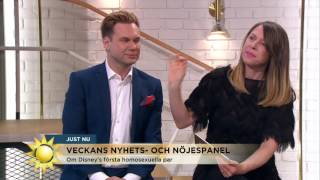 Här är Disneys första homosexuella par  Nyhetsmorgon TV4 [upl. by Bekelja]