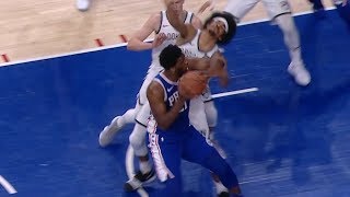 Joel Embiid THROWS ELBOW at Jarrett Allen  Game 2  Nets vs 76ers  2019 NBA Playoffs [upl. by Eseila]