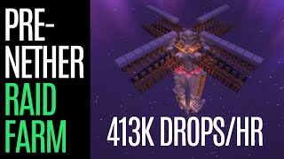 Skyblock Raid Farm 413k dropshour  Redstone and Emerald Farm  Stacking Raid Farm [upl. by Neellek436]