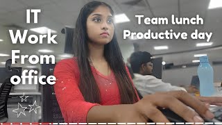 🤩VLOG FROM OFFICE ✨IT EMPLOYEE REALISTIC DAY 🌞TEAM LUNCH WITH SEAFOOD 🦞 FEAST TAMIL [upl. by Alisun]