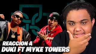 REACCION A DUKI Myke Towers  Nueva Era [upl. by Eyllom612]