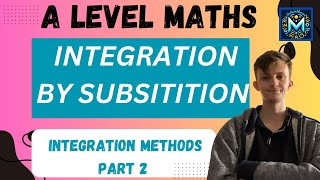 Integration by substitution  ALevel Maths [upl. by Ahsertal476]