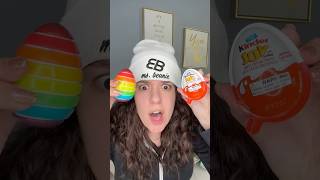 KINDER EGG vs GUMI YUM EGG msbeanie Showdown [upl. by Eatnhoj]