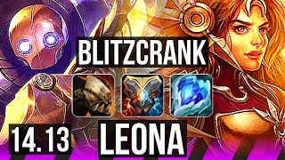 BLITZCRANK amp Vayne vs LEONA amp Samira SUP  6k comeback 18k DMG 500 games  EUW Master  1413 [upl. by Ayanal867]