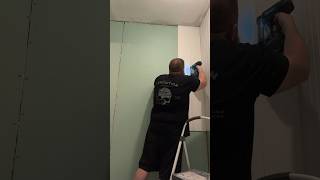 Installing PVC beadboard paneling in my bathroom homeimprovement diy remodel [upl. by Stillmann]