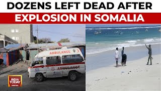 Dozens Left Dead After Explosion At A Beach Hotel In Somalias Mogadishu [upl. by Guido]