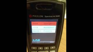 Demo Spectralink WiFi phone and accept funtion using LAS platform [upl. by Proudman]