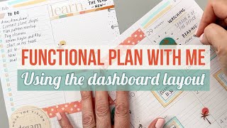 Functional Plan With Me Decorating amp Writing in my Dashboard Happy Planner Inspired by a Patron [upl. by Chic]