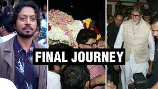 Veteran Actor Om Puris Final Journey  Bollywood Celebrities Pay Tribute  Om Puri Funeral Video HD [upl. by Hun]