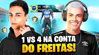 ENTREI NA CONTA DO FREITAS E JOGUEI UM SOLO VS SQUAD INSANO  FREE FIRE [upl. by Drannel]