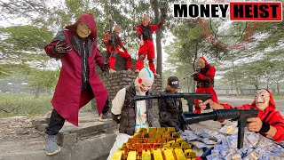 PARKOUR VS MONEY HEIST Bad guys bribe police to break into banks and rob money  Epic POV [upl. by Gorrian804]