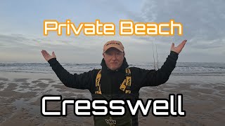 Northumberland  Private Beach  Cresswell  Cod Fishing [upl. by Alikee]