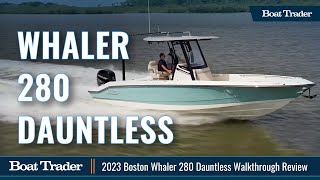 2023 Boston Whaler 280 Dauntless Full Walkthrough Boat Review [upl. by Aehsel]