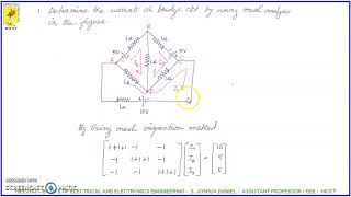 Basics of Electrical and Electronics Engineering  Mesh Analysis Method [upl. by Oiznun]