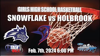 SNOWFLAKE vs HOLBROOK Girls High School Basketball Full Game [upl. by Aneekahs]