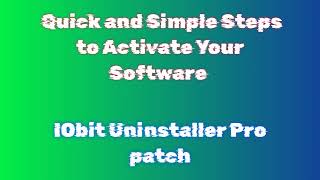 IObit Uninstaller Pro Installation StepbyStep Tutorial [upl. by Hluchy562]