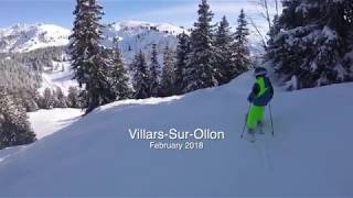 Skiing in VillarssurOllon and Verbier Switzerland [upl. by Thomasin]