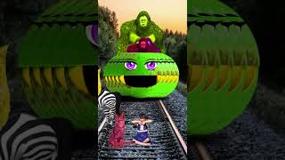 2 different colors Cute cats amp baby vs nine Pacman four Gta 5 bigfoot amp train driver tom [upl. by Amadus]