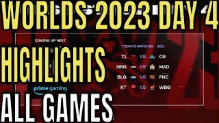 Worlds Highlights ALL GAMES 2023 Day 4 Round 3 [upl. by Trev]