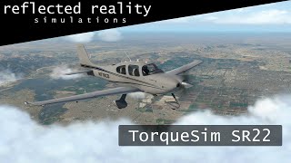 TorqueSim SR22 Part 1  KSNA Departure XPlane [upl. by Nonregla]