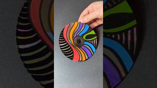 Abstract on CD Disc 💿🔥🔥 disc picture art satisfying abstract colors shortvideo shorts [upl. by Gildea]