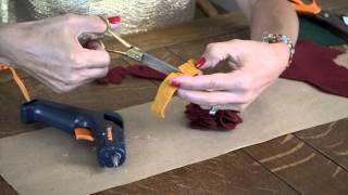 How to Make a Vintage Felt Flower Corsage Brooch  Felt Crafts amp More [upl. by Lleinad]