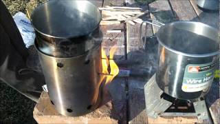 Hobo Stove vs Esbit quotTommyquot Stove with Trioxane Fuel Tabs [upl. by Gereld]