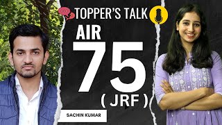 Toppers Talk  Sachin Kumar II CSIR NET DEC TOPPER I Bansal Biology Interview I AIR 75 JRF [upl. by Nadoj]