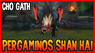 SKIN de CHO´GATH PERGAMINOS SHAN HAI  League of Legends [upl. by Sardella873]