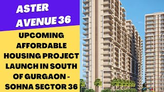 Upcoming Affordable Housing Project Launch in South Of Gurgaon  Sohna Sector 36  Aster Avenue 36 [upl. by Essie]