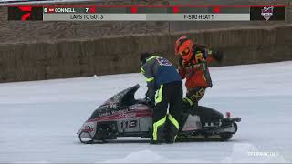 2023 Vintage World Championship Snowmobile Derby F500 Heat Races 14 [upl. by Adniroc]