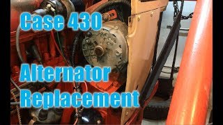 39 Case 430 Alternator Replacement [upl. by Nonah903]