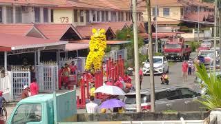 SANDAKAN LION DANCE AT TAMAN INDAH JAYA FULL VIDEO [upl. by Ahsitak]