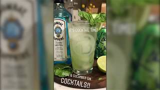 Basil amp Cucumber Gin Cocktail Recipe [upl. by Dodson]