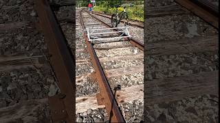 Added some upgrades to the railbike railbike expedition mountainbike railrider abandonedrailway [upl. by Nyltyak]