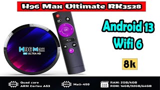 مراجعة لبوكس H96 Max Ultimate RK3528 نسخة 2023 [upl. by Llesram876]