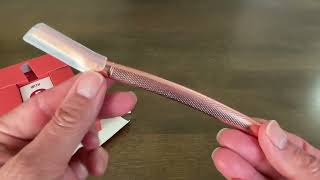 My review of Eyebrow Razor Face Razors for Eyebrow Trimmer Shaper with Precision Cover [upl. by Vonnie]