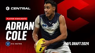 2024 AFL Draft  Adrian Cole Player Highlights [upl. by Nylloc]