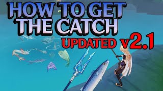 UPDATED How to Unlock Fishing amp The Catch Polearm  Genshin Impact 21 [upl. by Avigdor643]