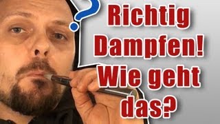 EZigarette richtig rauchen EinsteigerVideo [upl. by Ocsicnarf]