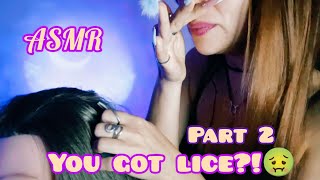 〰️ ASMR 〰️🌛Part 2 LICE CHECK with the MEAN GIRL at the Salon 🌜 [upl. by Rhianna]