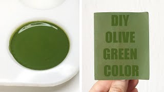 DIY Olive Green Color [upl. by Eenert]