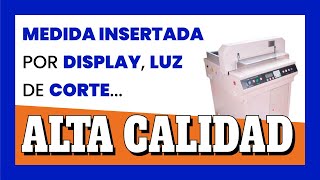 ✅ Guillotina de papel semiautomática ELÉCTRICA profesional PMA VS 480 [upl. by Sokul]