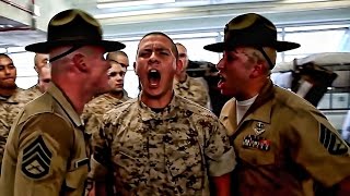 USMC Drill Instructors • Get Ready For Screaming [upl. by Anaela]