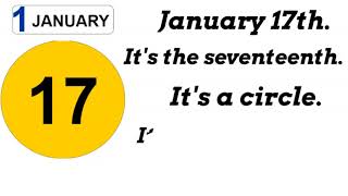 JanuaryCalendar Numbers Shapes and Colours EYE Online copy [upl. by Silra]