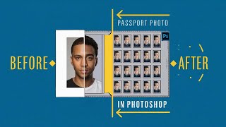 Passport Size Photo in Photoshop  Photoshop Master Class in Hindi [upl. by Golanka]