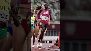 Athing Mu falls in 800m final dashing hopes for repeat in Paris [upl. by Ware]