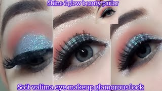 valima eye makeup tutorial step by step Glamorous look bridal eyes makeup  easy eyemakeuptutorial [upl. by Ecirtnahs]