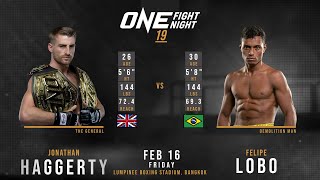 Jonathan HAGGERTY vs Felipe LOBO Full FIGHT [upl. by Ahsined]